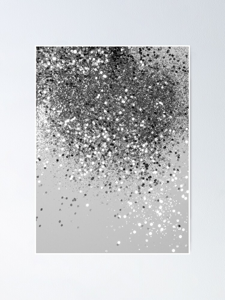 Silver & outlet Grey Glam Glittered Canvas Wall Art