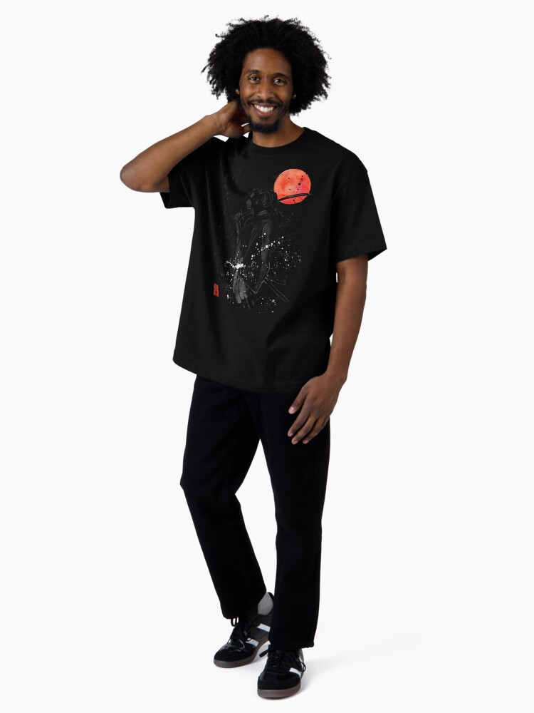Imagen 4 de 7, Camiseta oversize con la obra Samurai con proverbio en japonés, diseñada y vendida por Yoteformo.