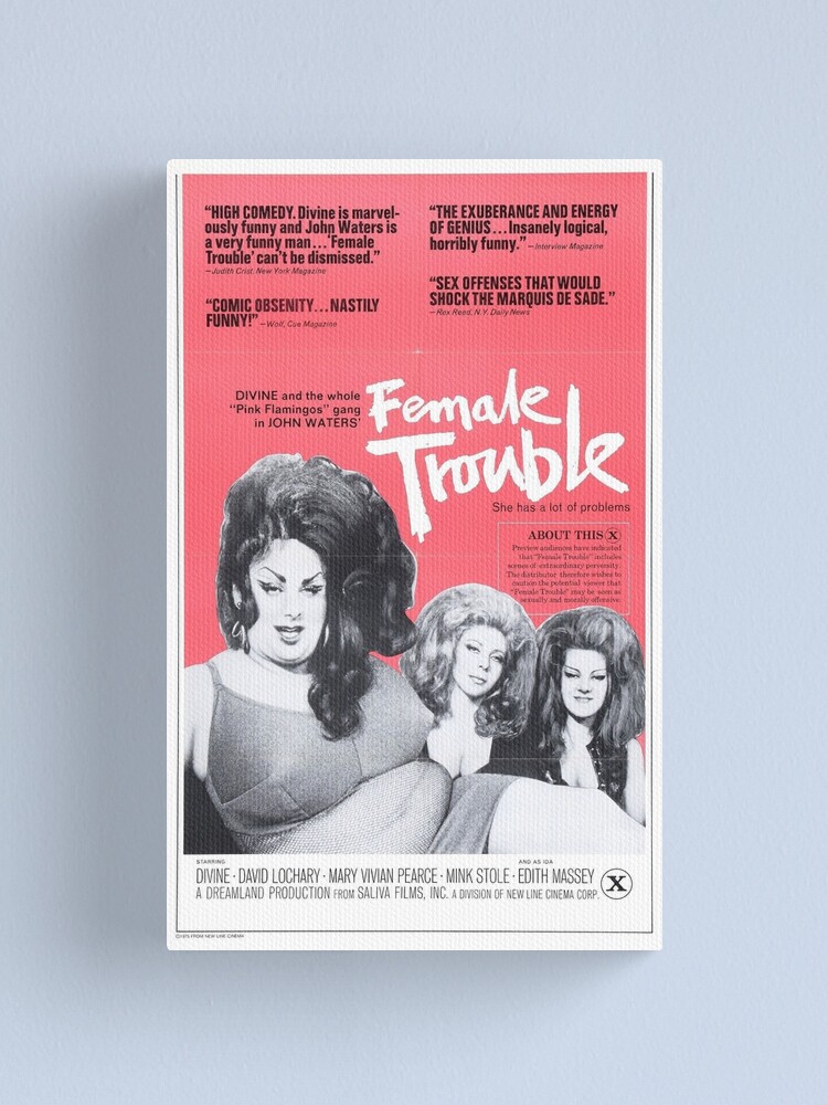 Alternate view of Female Trouble Canvas Print