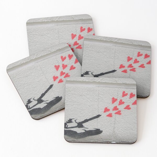 Item preview, Banksy Love Tank designed and sold by PODLizardWizard.