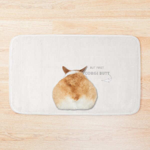 Item preview, : aquacorg : BUT FIRST, CORGI BUTT designed and sold by kmkmonkay.