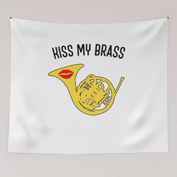 Item preview, French Horn - Kiss my brass - F Horn gift designed and sold by HEJAshirts.