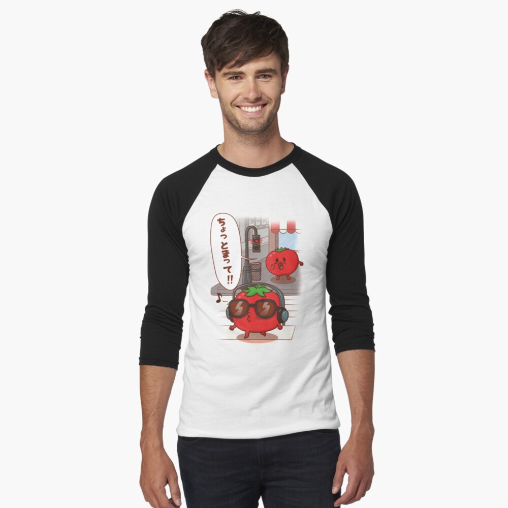 Vista previa del artículo con la obra «Camiseta ¾ estilo béisbol», diseñado y vendido por Yoteformo.