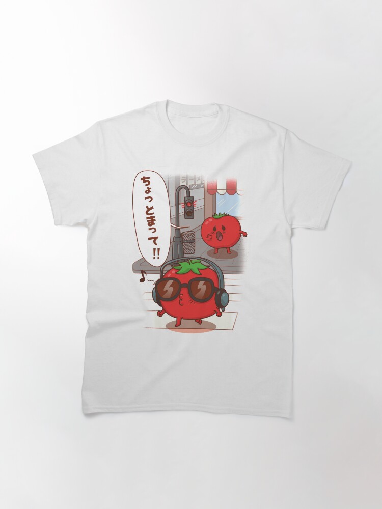 Imagen 3 de 7, Camiseta clásica con la obra Chiste en japonés "chotto matte", diseñada y vendida por Yoteformo.
