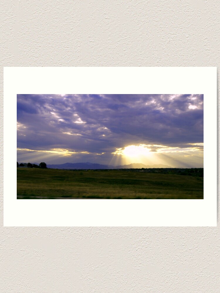 Alternate view of Sun Through the Clouds Art Print