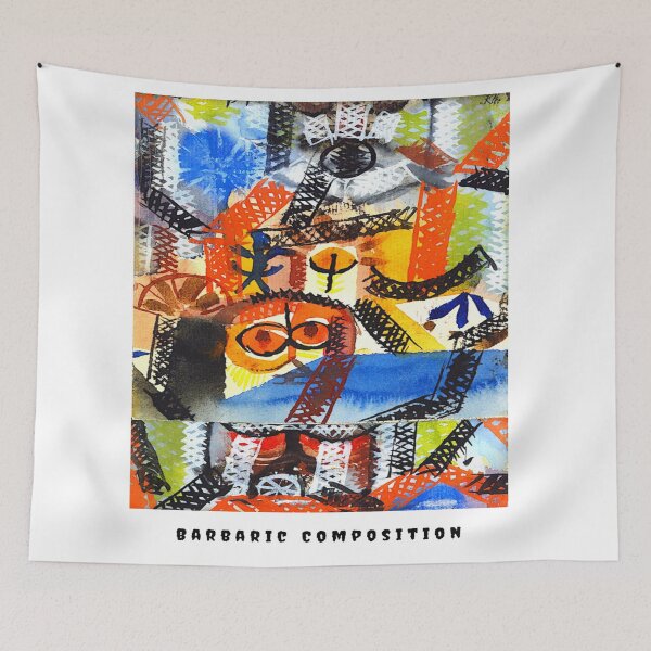 Item preview, Paul Klee Art t-shirt Barbaric Composition 1918 designed and sold by AvantGardeArt52.