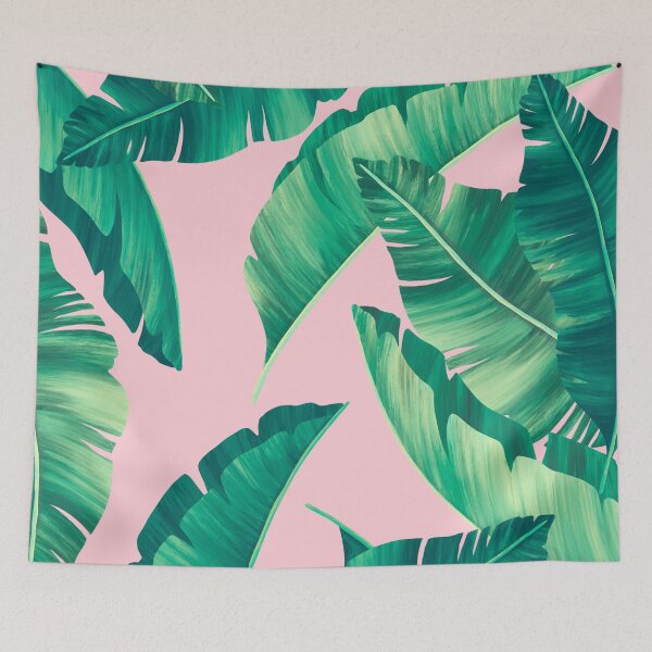 Item preview, Summer lime leaves pink pattern designed and sold by Kirill Berbetch.