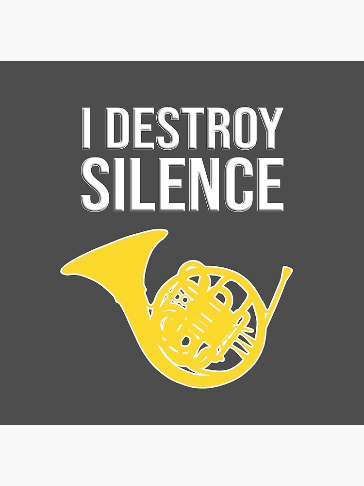Thumbnail 2 von 2, Stofftasche, French Horn - Ich zerstöre die Stille - F Horn Geschenk designt und verkauft von HEJAshirts.