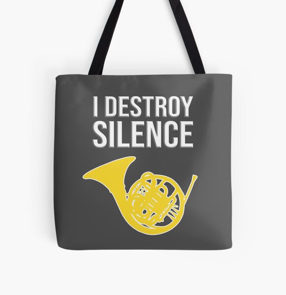 Item preview, French Horn - Ich zerstöre die Stille - F Horn Geschenk designed and sold by HEJAshirts.