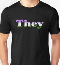 They (Genderqueer) Slim Fit T-Shirt