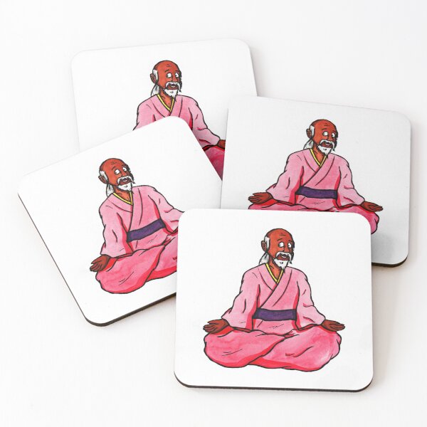 Item preview, watercolor illustration happy zen master sitting in a lotus position designed and sold by Jonah Augustin Gray.