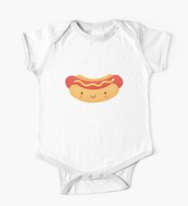 Happy Hot Dog Short Sleeve Baby One-Piece
