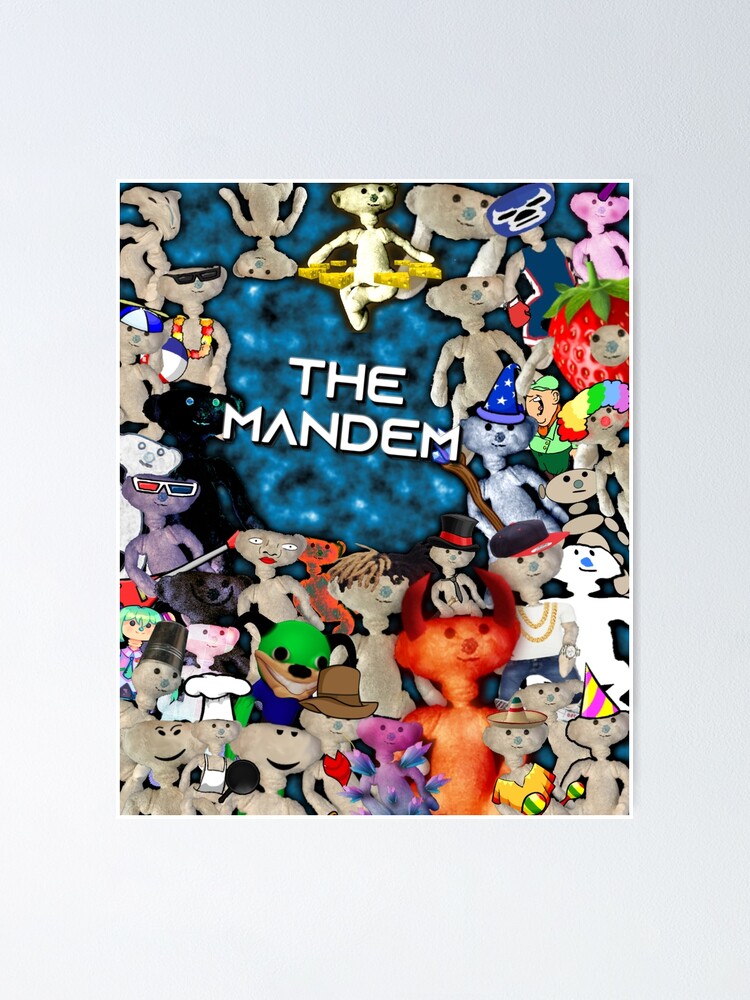 The Mandem Bear Poster By Cheedaman Redbubble - bear skins roblox