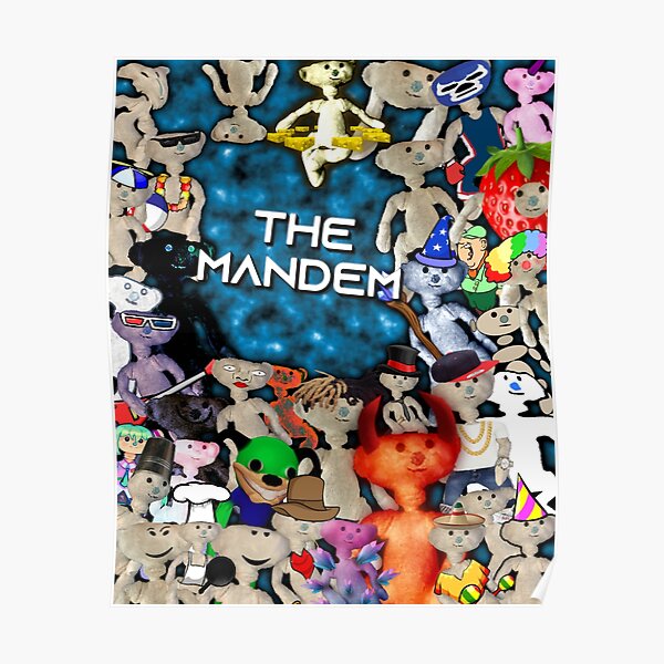 The Mandem Bear Poster By Cheedaman Redbubble - bear from roblox