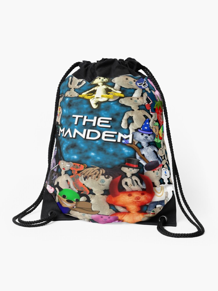 The Mandem Bear Drawstring Bag By Cheedaman Redbubble - backpacking roblox bear