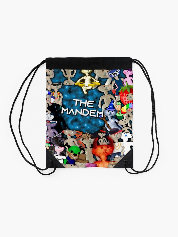 The Mandem Bear Drawstring Bag By Cheedaman Redbubble