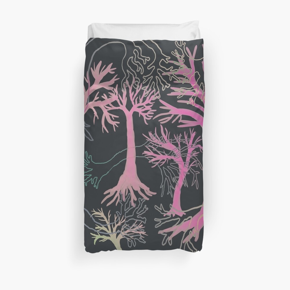 Neon Forest Duvet Cover