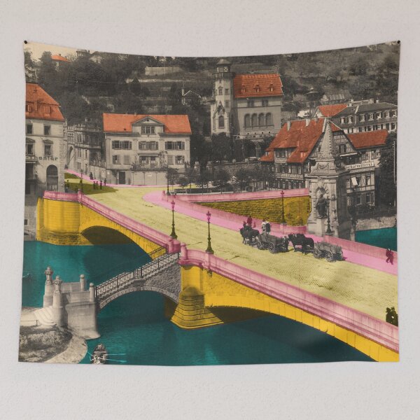 Item preview, beautiful Tübingen, vintage Neckar Bridge designed and sold by Mauswohn.