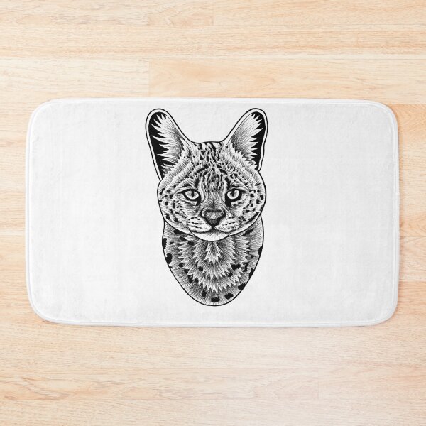 Item preview, Serval cat designed and sold by LorenDowding.