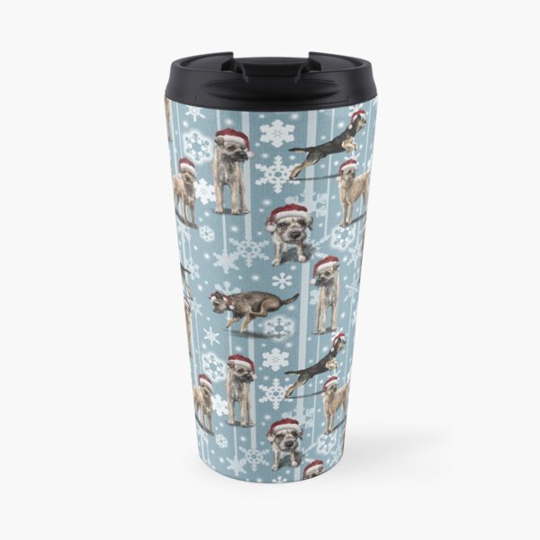 The Christmas Border Terrier Travel Mug