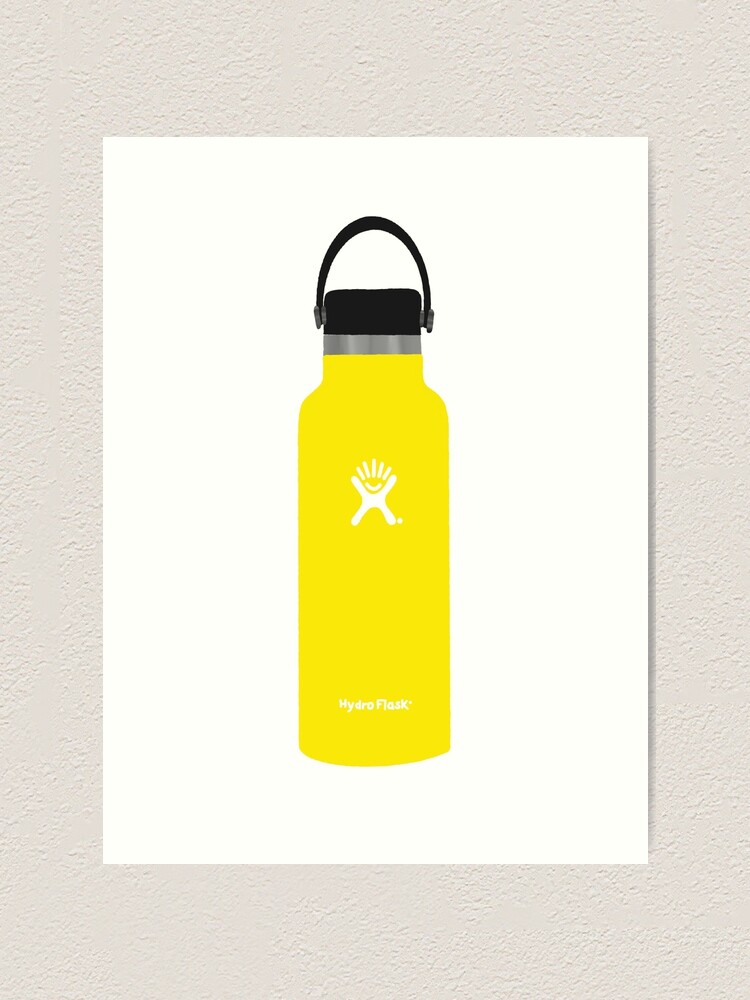 Yellow fashion hydro flask painting