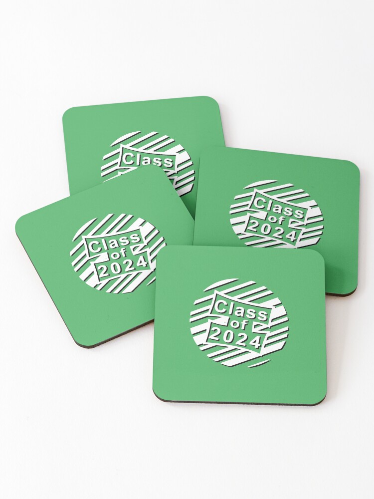 "Class Of 2024 Graduation design" Coasters (Set of 4) by GetItGiftIt