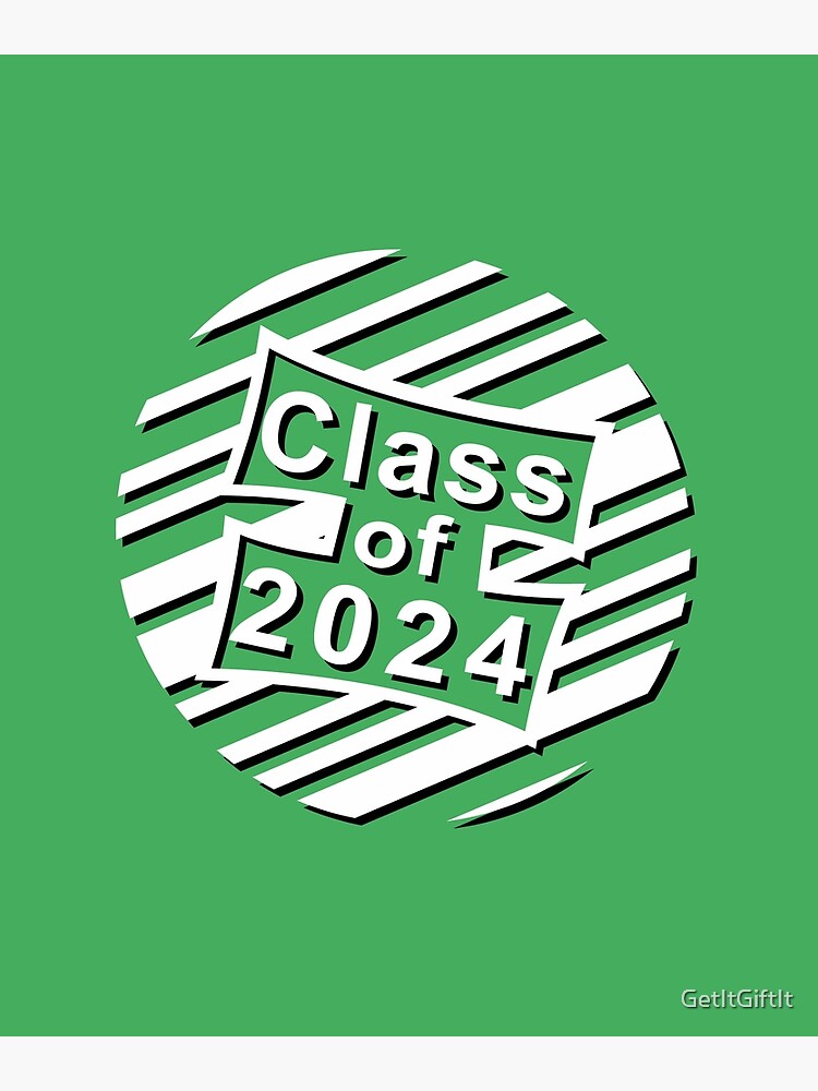 Class Of 2024 Graduation Design Canvas Print By GetItGiftIt Redbubble   Flat,750x,075,f Pad,750x1000,f8f8f8.u1 