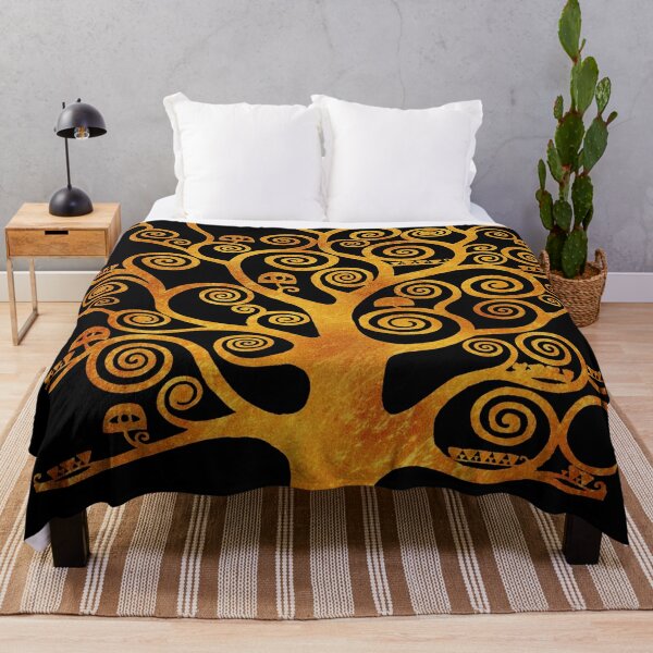 Cheap Vikings Ancient Tree of Life 3D Print Soft Throw Blanket