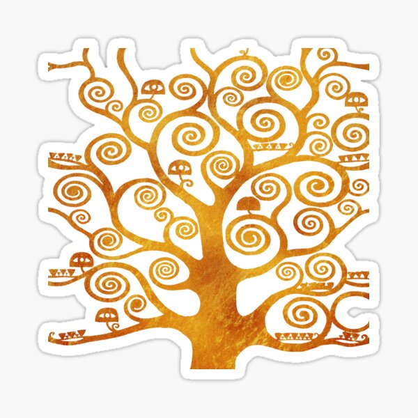 Aperçu de l'œuvre Arbre Klimt Or & Noir créée et vendue par IOMAprints.