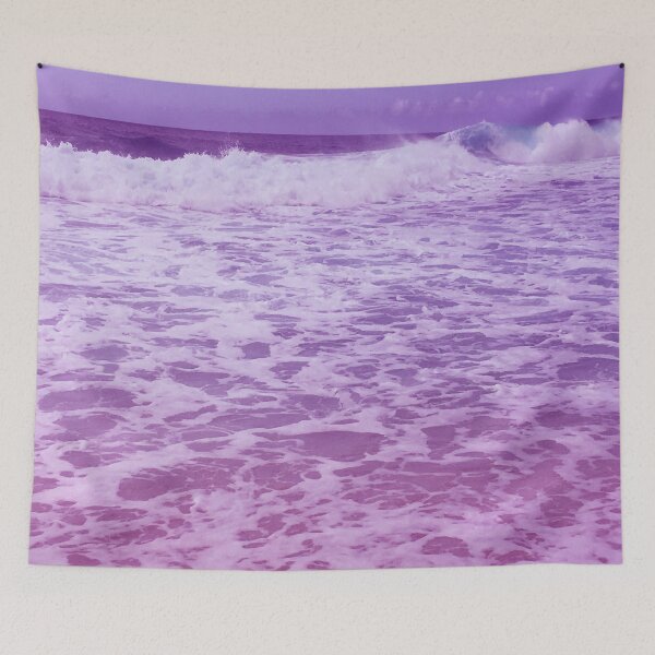 Item preview, Pink and purple waves designed and sold by LaConnieArt.