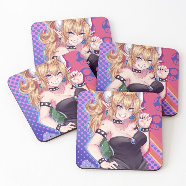 Bowsette Coasters (Set of 4)