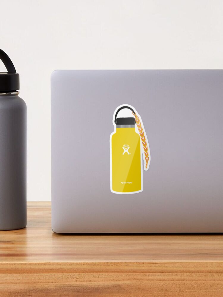 Hydro flask yellow fashion stickers