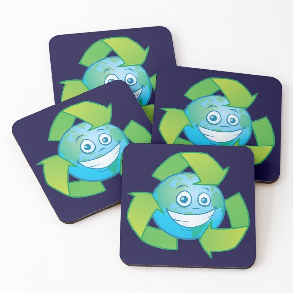 Item preview, Planeta Tierra reciclar personaje de dibujos animados designed and sold by fizzgig.