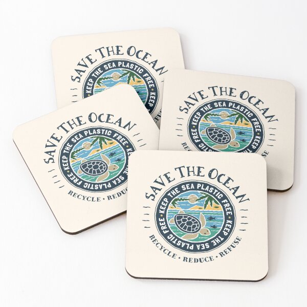 Item preview, Save The Ocean Keep the Sea Plastic Free Turtle Scene designed and sold by Bangtees.