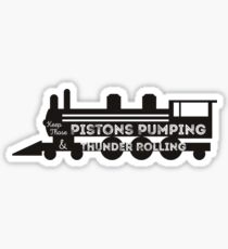 Pistons Pumping Sticker