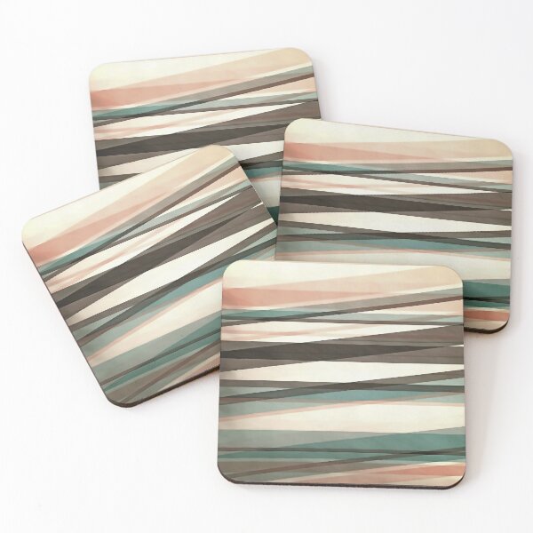 Item preview, Semi Transparent Layers In Peach Brown And Green designed and sold by taiche.