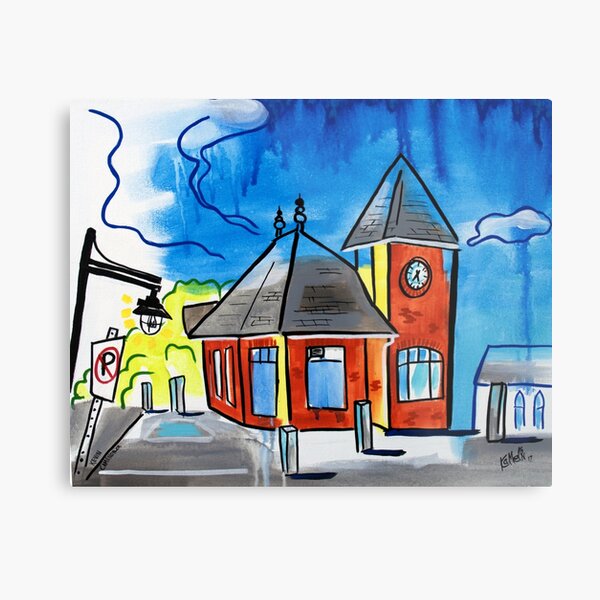 Train Stop - Kentville Nova Scotia Metal Print