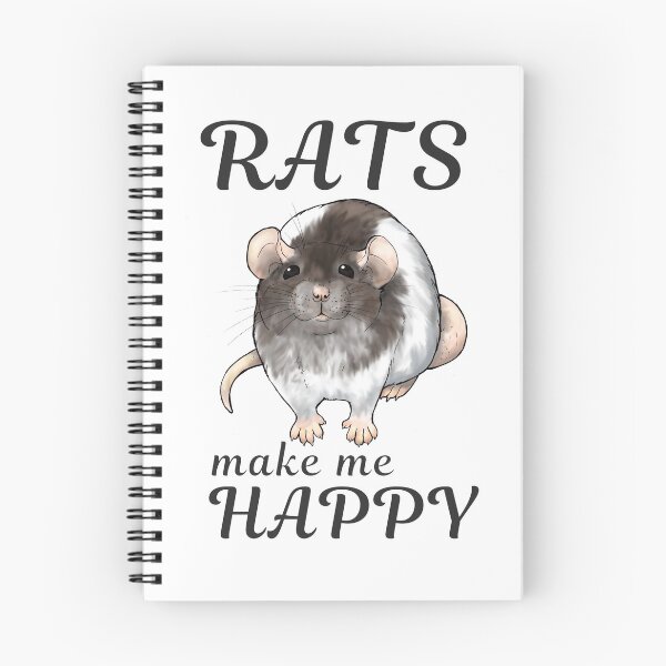 Item preview, Rats make me happy - Black hooded ver. designed and sold by mdaviesart.