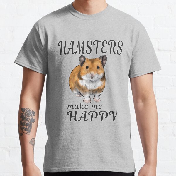 Hamsters make me happy Syrian ver. Classic T-Shirt