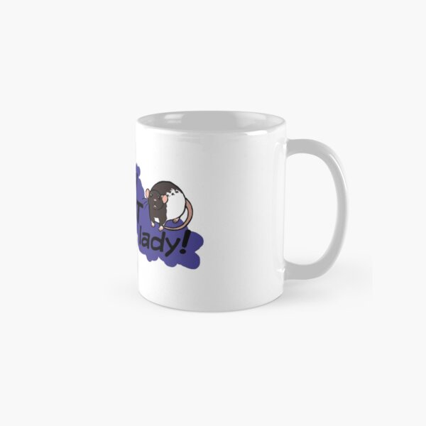 Crazy Rat Lady! Blue Classic Mug