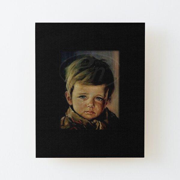 Crying Boy Painting by Giovanni Bragolin Wall Art - Top Quality Canvas Print