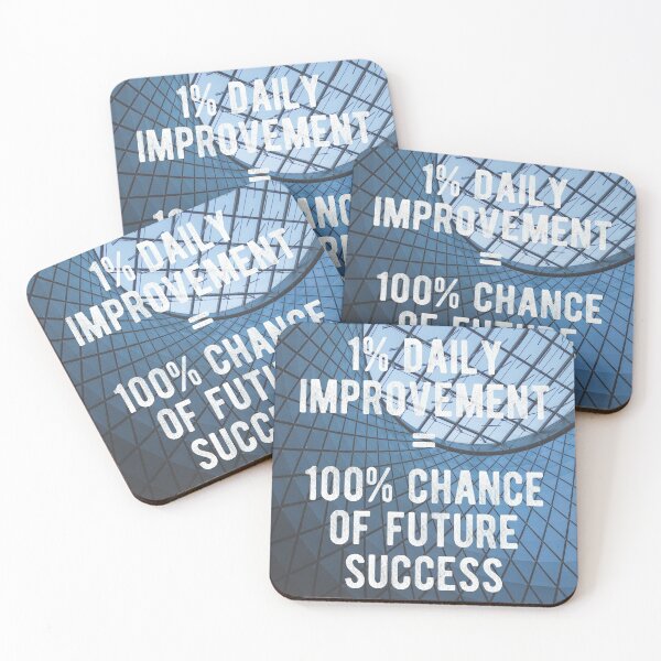 Item preview, Motivational - 1% Daily Improvement Quote designed and sold by MotivationFlow.