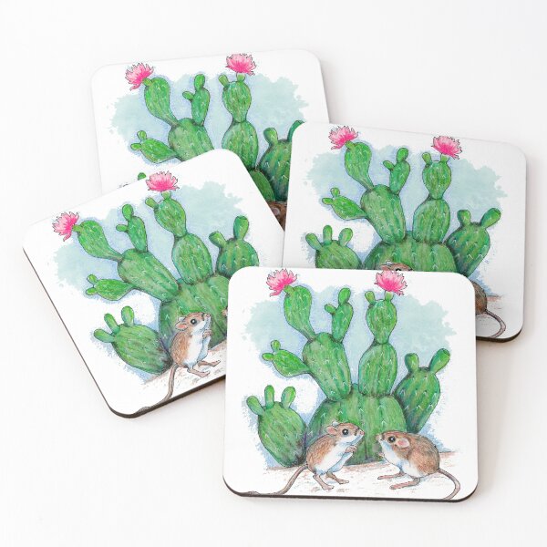 Item preview, Kangaroo Rats with Cactus designed and sold by Julie Townsend.