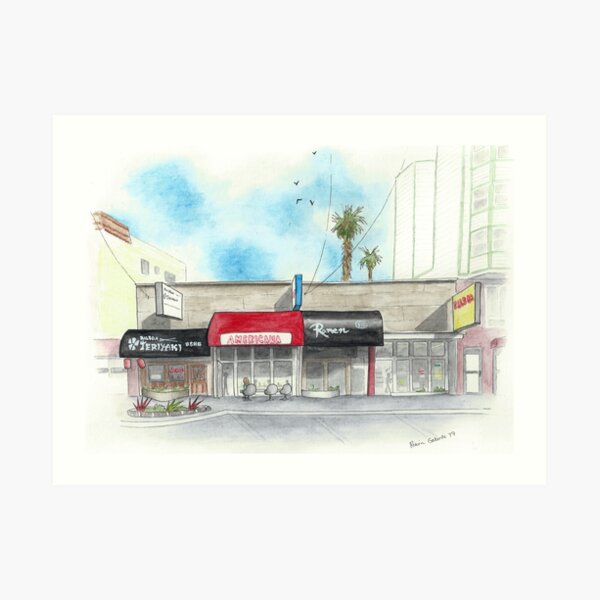 Restaurants on Balboa Art Print