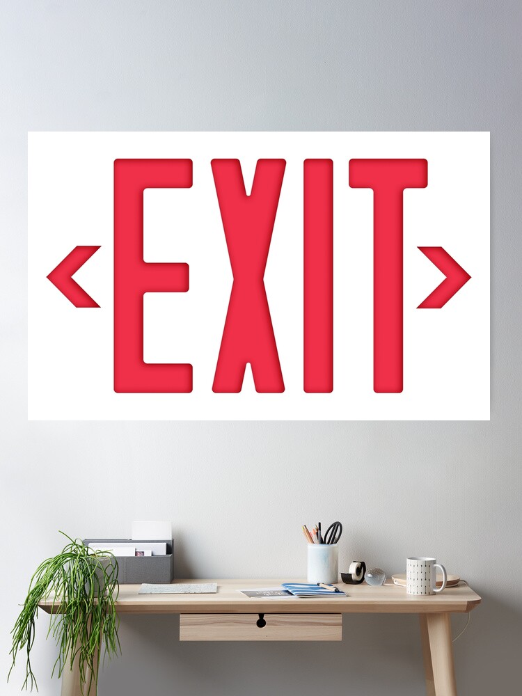 EXITのアヤシイTV ポスター ステッカー EZXQEGDI Plastic Access Sign
