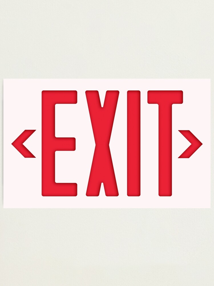 Amazon.com: EXIT Signs Glow In The Dark EXIT Decals 3 Pack