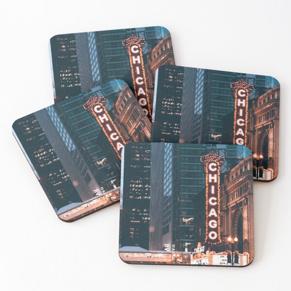 Item preview, Chicago Illinois Neon Sign At Night designed and sold by mwagie.