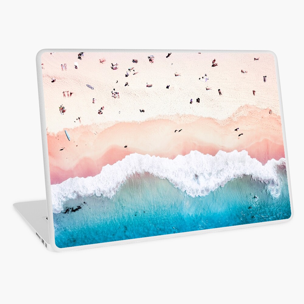 Aerial Sandy Beach Laptop Skin