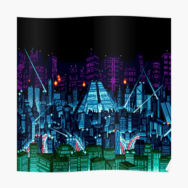 Neo Kobe Skyline (Snatcher, CD SEGA) Poster