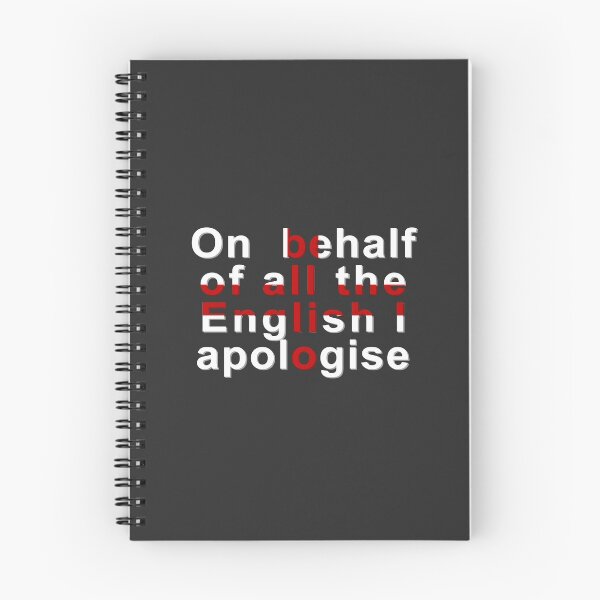 Item preview, On Behalf Of The English I Apologise designed and sold by GetItGiftIt.